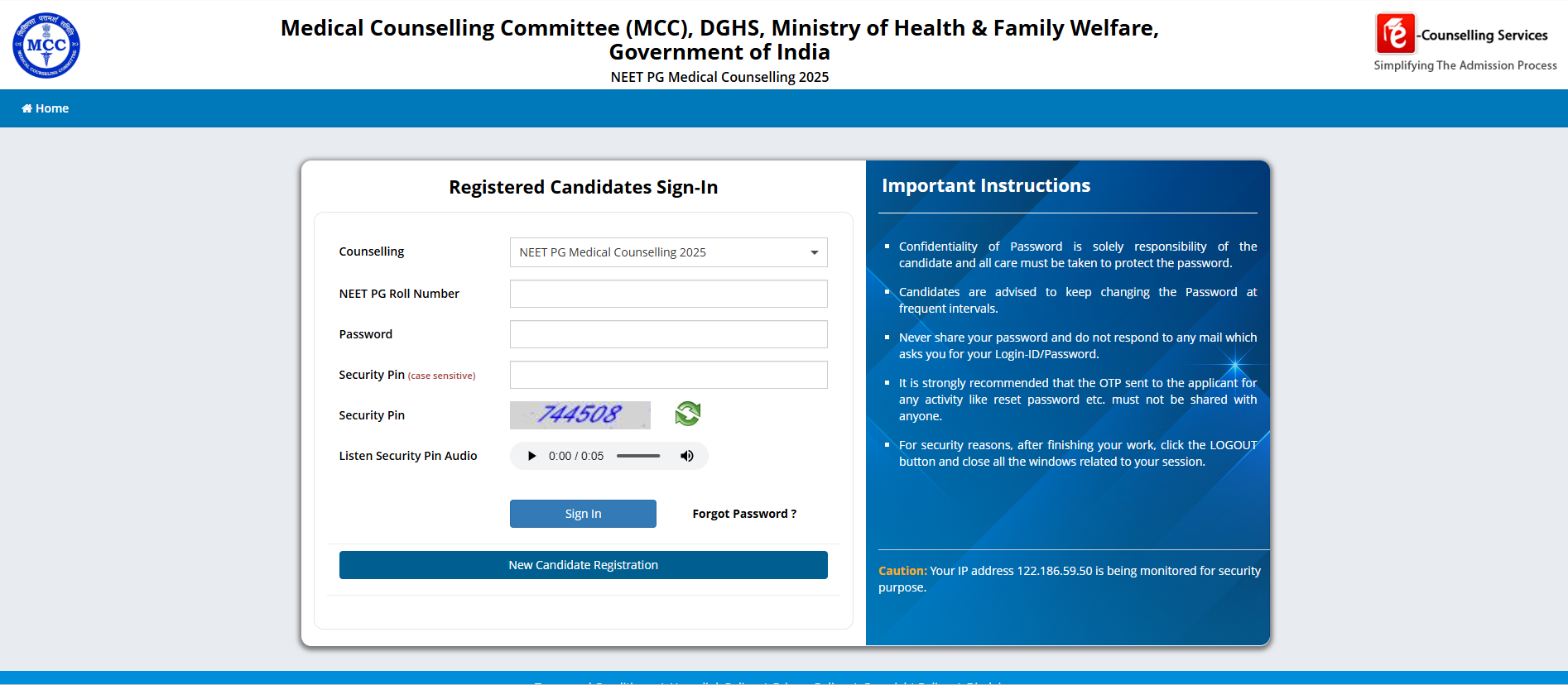 MCC has released the NEET PG Counselling 2025 Updates seat matrix